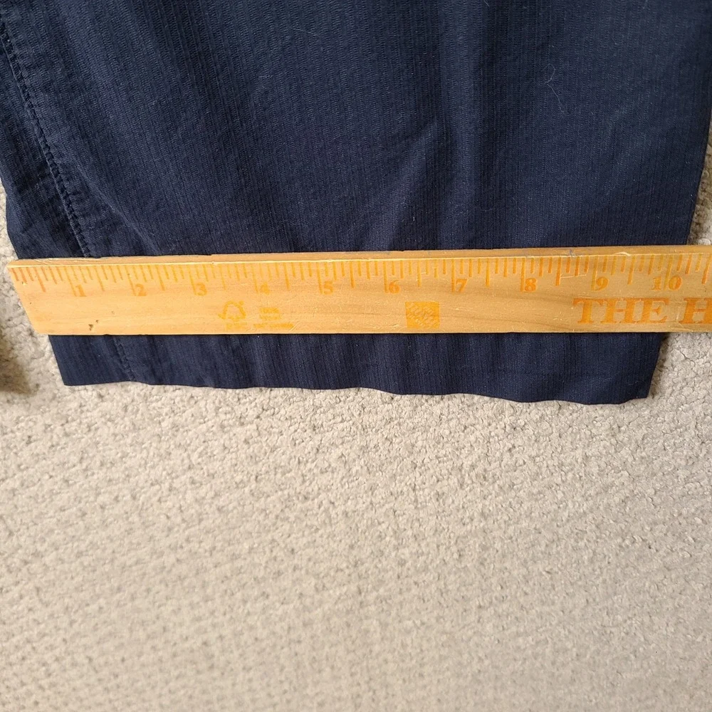 Banana Republic Pants Mens 36x30 Navy Blue Striped Chino Cotton Straight Casual